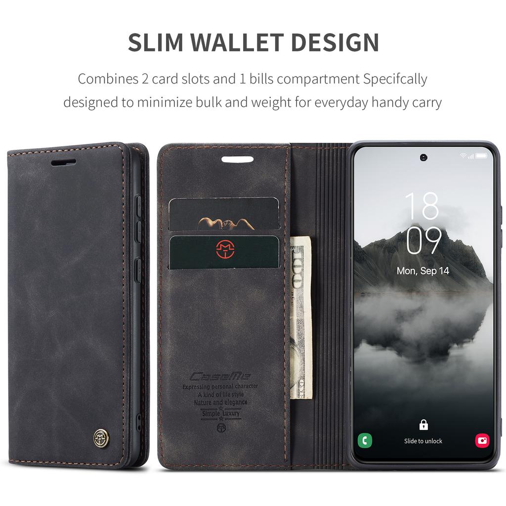 Suitable for Samsung S25 Edge matte flip phone case Galaxy S24 Ultra anti-drop card slot leather case with stand
