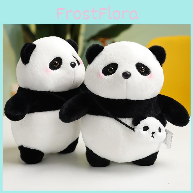 Und Schwarze Fröhliche Weiße Panda Stofftier Spielzeug Weich Und Liebenswert Geschenk Für Kinder