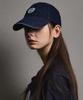 FFEFF STUDIO Vintage Washed Denim Wappen Ball Cap (Deep Blue)