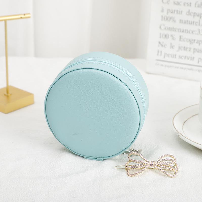 Elegant Jewelry Storage Box – Round Gift Packaging for Earrings, Necklaces, and Studs
