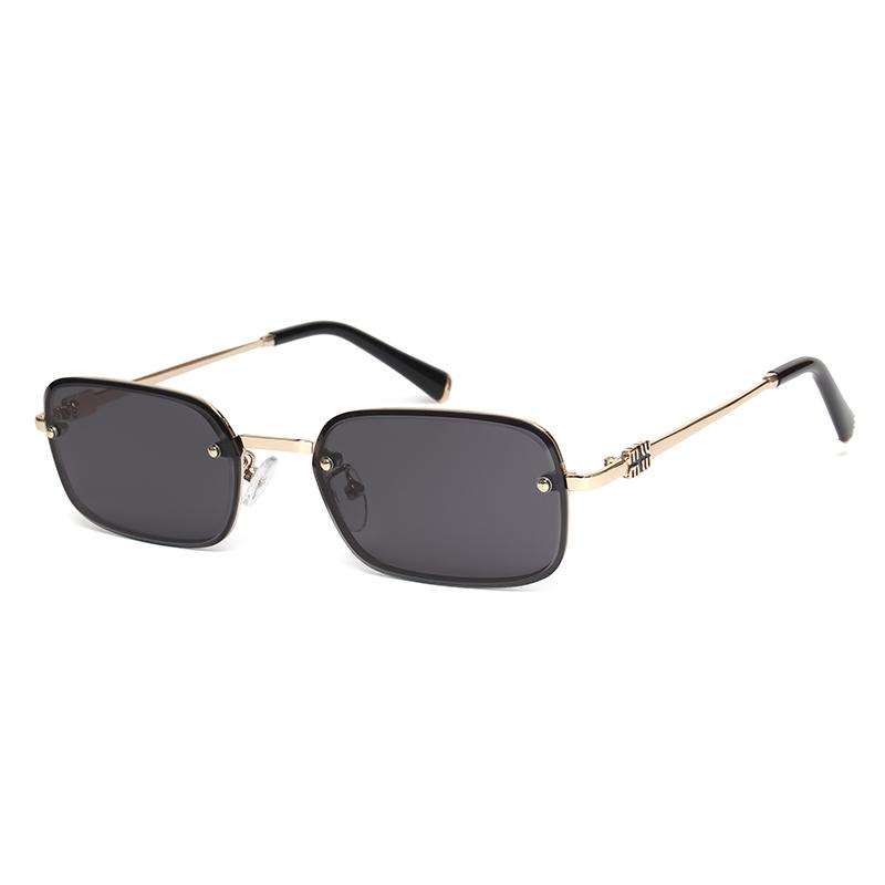 Vintage Photochromic Square Y2K Sunglasses Rectangle Retro Metal Frame Sun Glasses Fashion Women Luxury Eyewear Men UV400