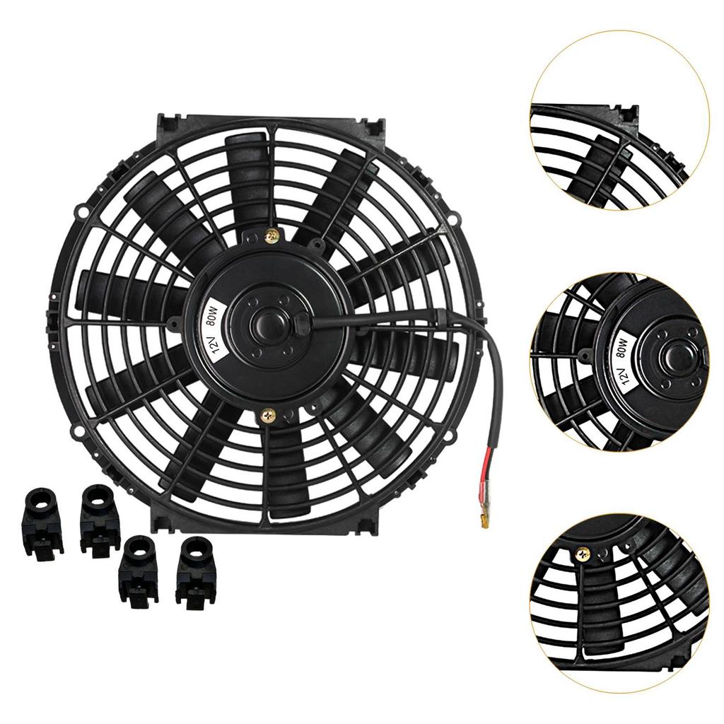 Generic Car Radiator Cooling Fan Cooler Fan Replaces Assembly High Performance Electric Fan Engines Cooling for Repairing