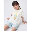 Girls Cotton Lounge Set  Short Sleeve   Shorts   Ice Cream 