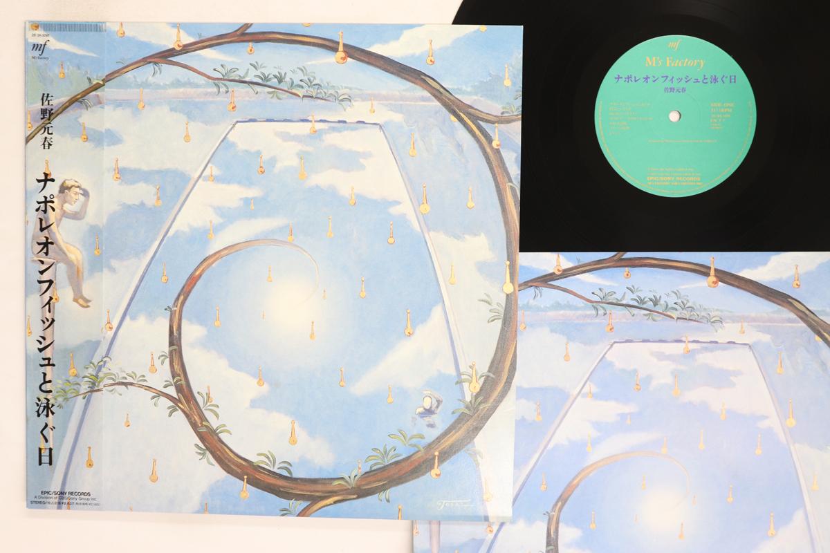 

LP Record MOTOHARU SANO A day to swim with Napoleon fish 283H5091 MS FACTORY 1989 Japan Obi Rock Used