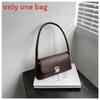 Borsa a tracolla piccola in PU per donna con chiusura a lucchetto e tasca interna per telefono, perfetta per l'uso quotidiano