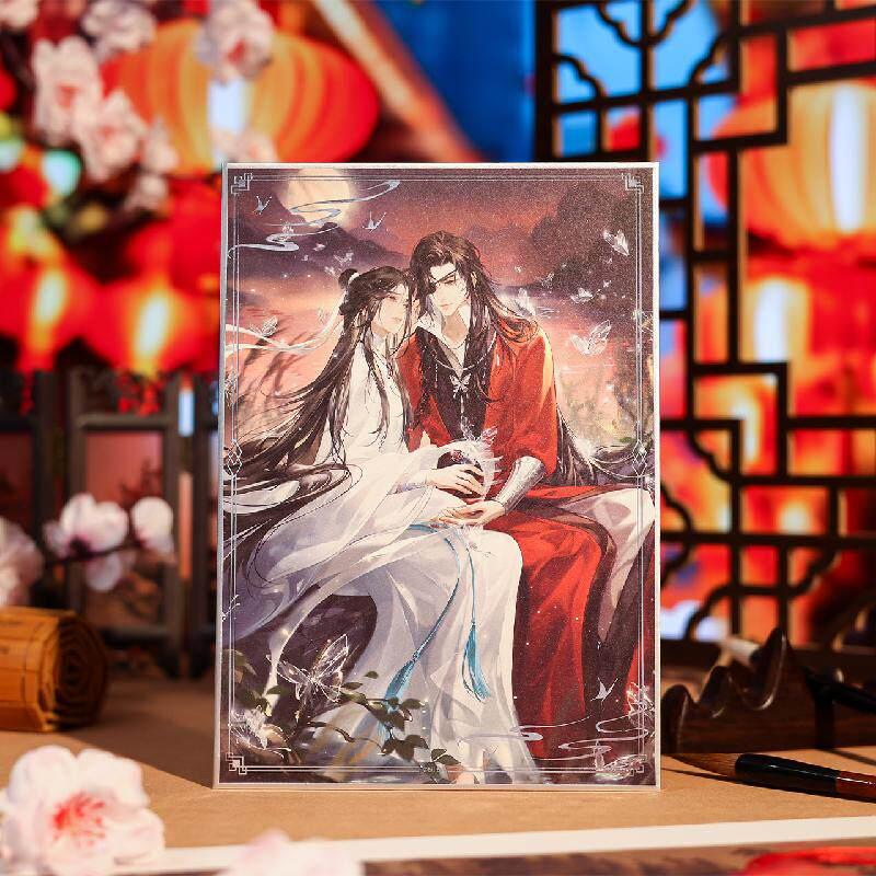 Heaven Officials Blessing Anime Nieuwjaars Lantaarn Serie XieLian HuaCheng Verzamelaar Gekleurd Kunstpapier Anime Cadeau