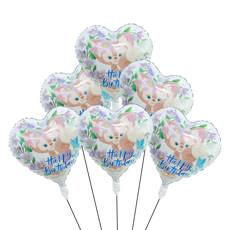 Disney Story  Lina Bell And Stellalou Cartoon Balloons Birthday Decor Baby Shower 32inch Number Foil Balloons Wedding Supplies