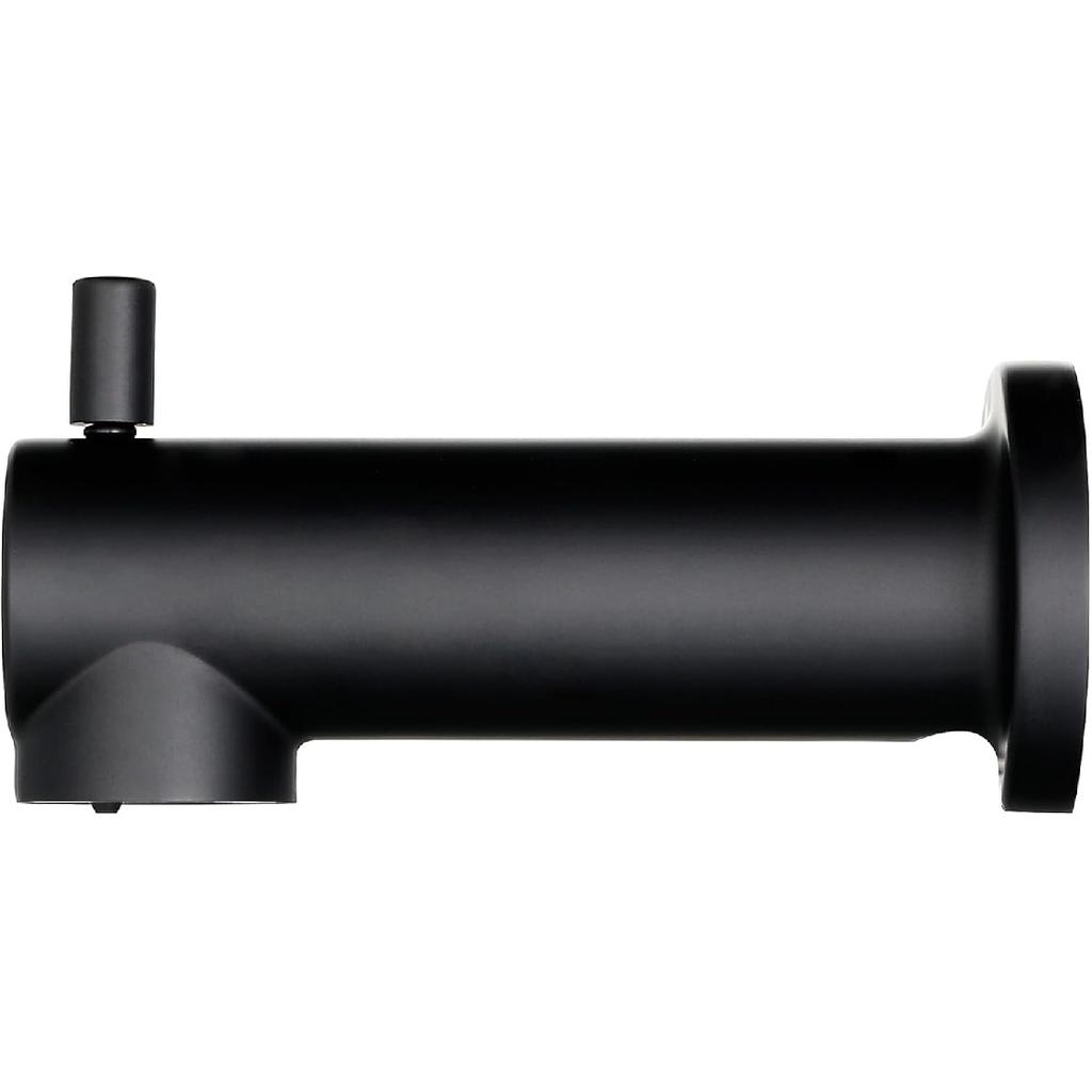 Kedra Tub Spout with Diverter, 6 Inch Slip-On Bathtub Spout, Replacement Tub Faucet with Pull-Up Diverter for 1/2" Copper Pipe, Matte Black