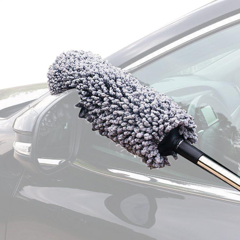Car Exterior Duster Telescopic Auto Dirt Cleaner Car Wet And Dry Cleaning Duster Retractable Car Dust Removal Sweepers