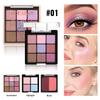 Highlight Blush Combination Disc Three-layer Pearlescent Thin Flash Eyeshadow Blush Highlight Comprehensive Disc Face Makeup Makeup Disc