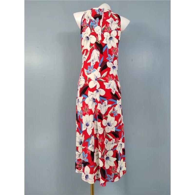 Export Single Summer New Comfort Exquisite Printing a Words Sleeveless Versatile Loose Personality Retro Easy Matching Dress