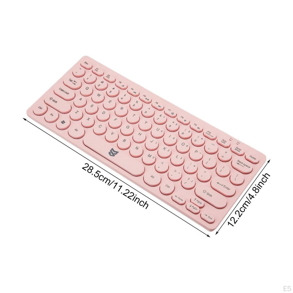 Wired Keyboard 78 Keys Convenient Mini Modern USB Plug and Play Silent Keystroke for Household