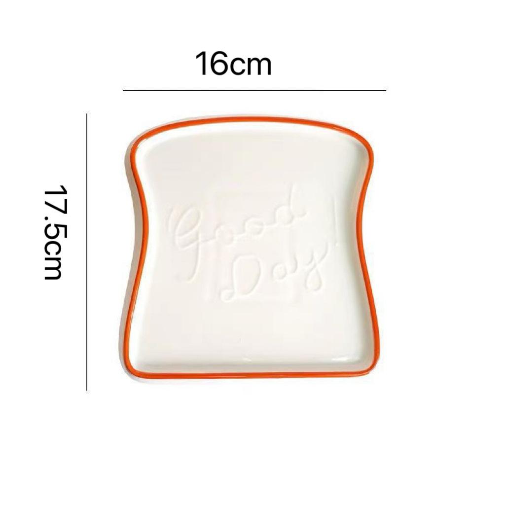 Breakfast bread plate, ceramic creative plate, steak plate, dessert plate