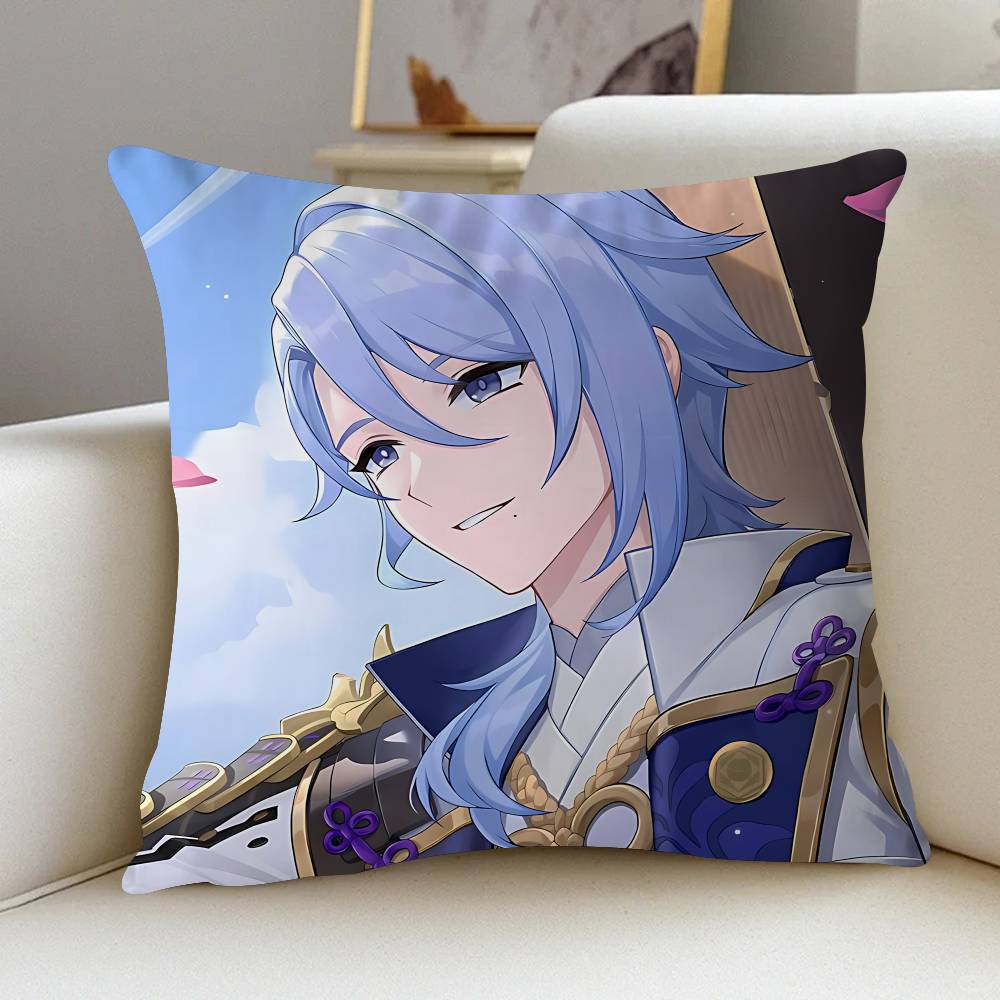 

Kamisato A-Ayato Pillow Cushion Cover Pillowcase Living Room Sofa Home Decor Customized 12x12Inch