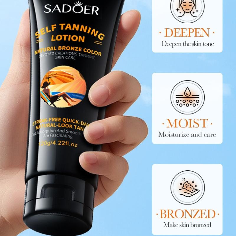 Bräunungs-Feuchtigkeitscreme 120gSADOER Feuchtigkeitsspendendes Weizen-Sonnenbad-Serum