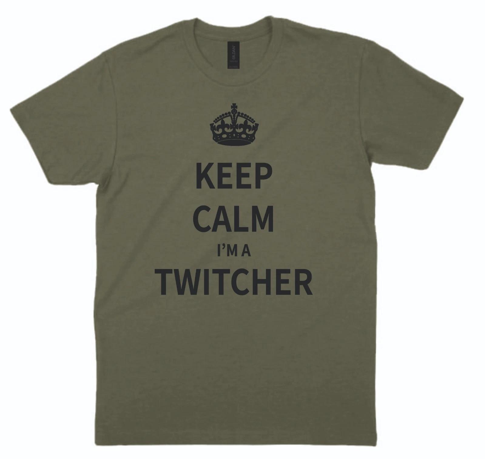 

Keep Calm I m A Twitcher T shirt Bird Watcher Watching Birding Adult Child 2XL
