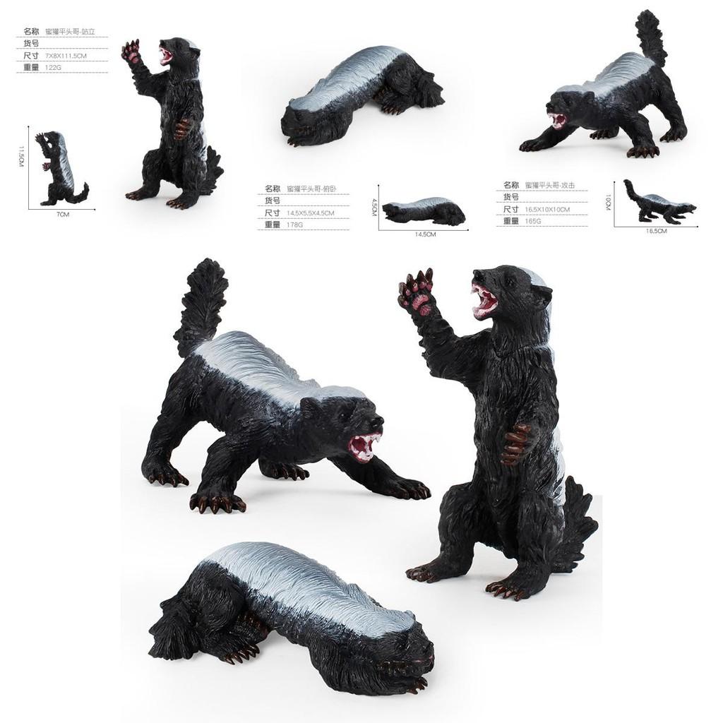Detailed Pvc Honey Badger Figurine Ideal For Kids Educational Toys And Collectibles