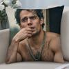 Super Star H-Henry Cavill Pillow Case 3D Print Polyester Fiber 40*40 Cm Home Sofa Throw Pillow Cover Decoration Festival Gift