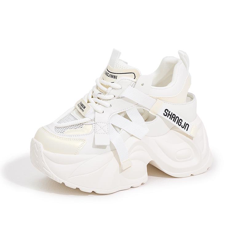 2025 Women's Summer Hollow Platform Sandals: Stylish, Versatile, Height-Boosting, Thick-Soled Casual Footwear