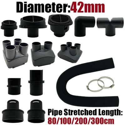 Air Diesel Heater 42mm Diameter 0.8/1/2/3M Length Duct Pipe Tube Hose Outlet Exhaust Joiner Connector For Webasto Eberspaecher