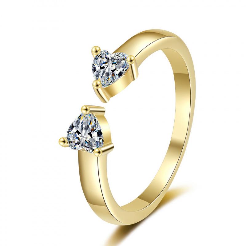 Niche Rhinestone Ring for Women – Personalized, Fashionable, Adjustable Open Design