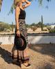 2024 Summer Women's European & American Loose Patchwork Print Maxi Skirt