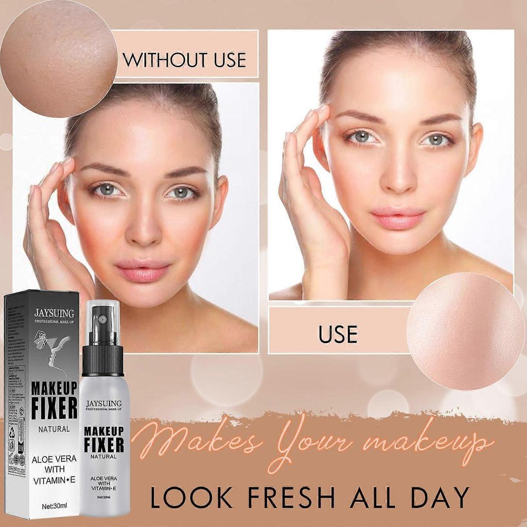 Jaysuing Makeup Mist Spray Makeup Natural Matte Refreshing Spray Waterproof Smear-Proof Makeup Mist Spray