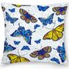 Butterfly Flower Series Throw Pillow Cover With Short Plush Print For Living Room Sofa Decoration Cushion Cover Pillow Covers