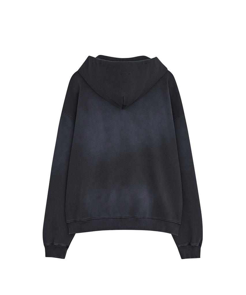 Defgarments Stone Cross Hood Zip Up [Navy]
