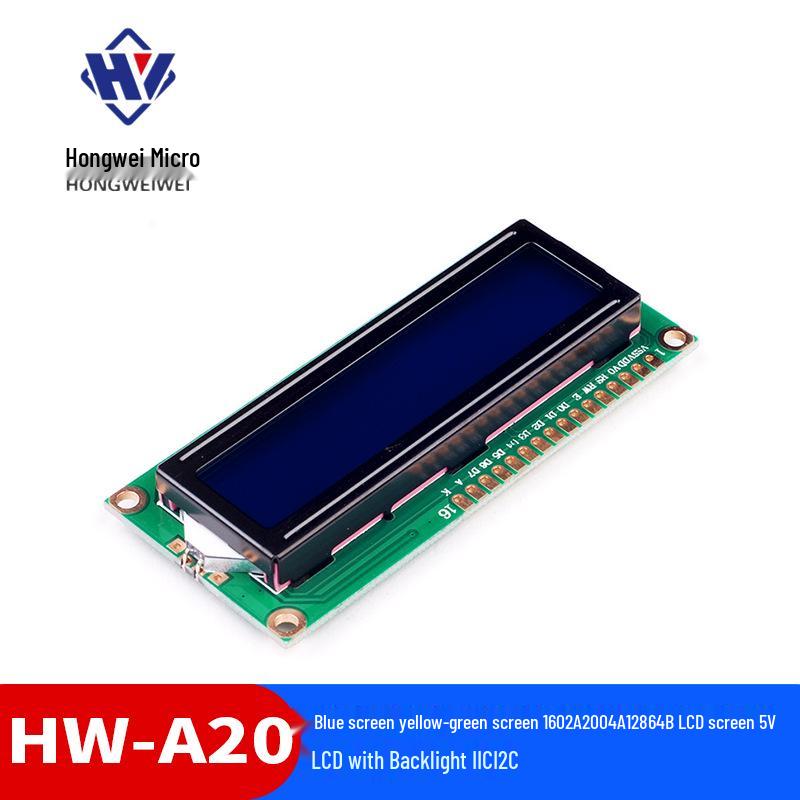 Blue-Yellow-Green 1602A/2004A/12864B LCD Screen 5V with Backlight I2C