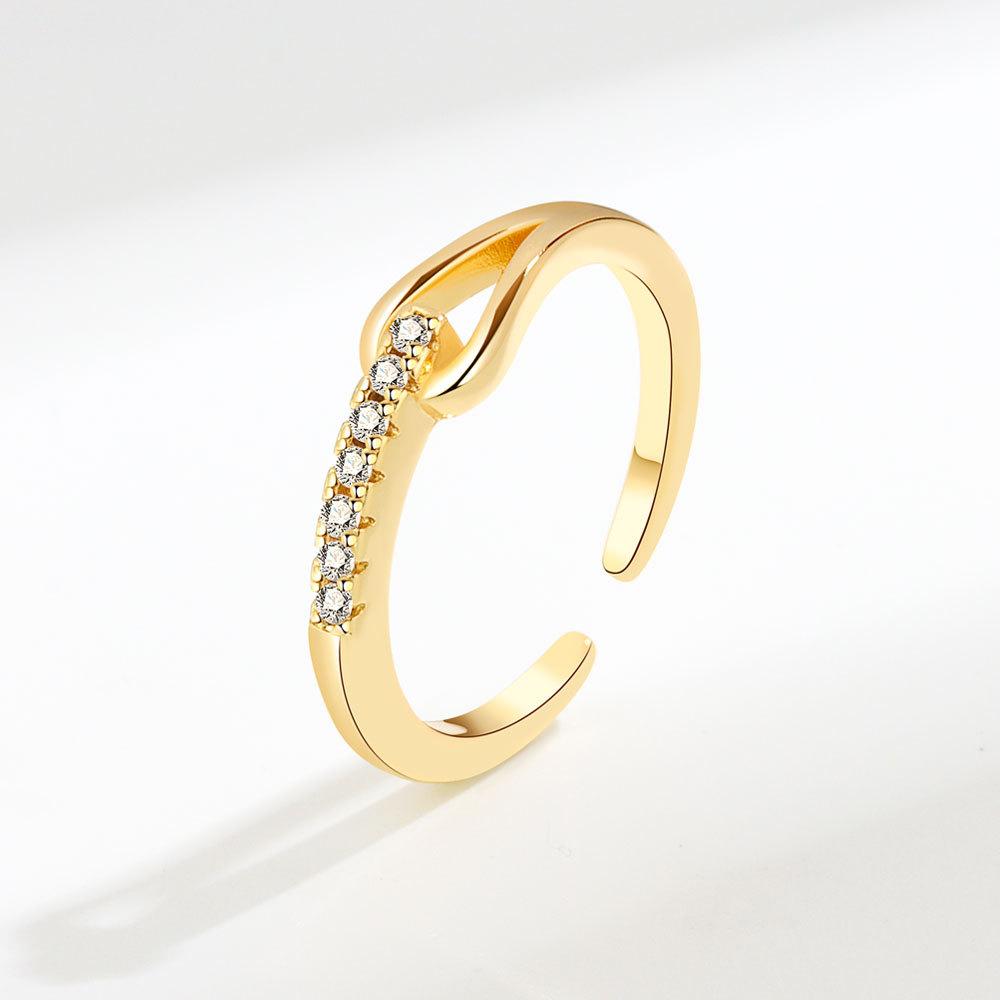 Lindon clássico liga de cobre anel de zircão feminino joias promessa de casamento presente de festa