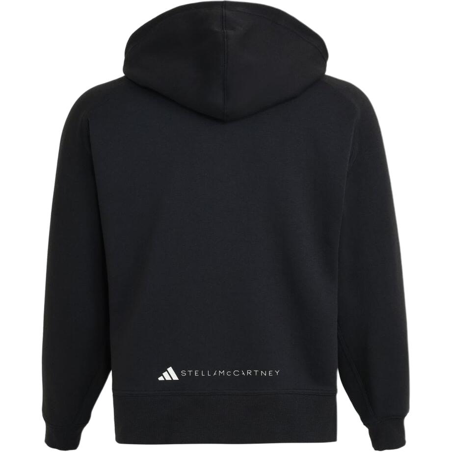 Adidas Stella McCartney Full Zip Hooded Solid Color Loose Comfortable Long Sleeve Jacket Women Jacket Black JF6337