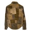 RRL Brown Patchwork Damaged Western Shirt tops XXS BrownUsed