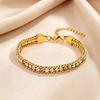Women's Titanium Steel Multi-color Zircon Bracelet - Luxurious, Versatile, and Fade-resistant