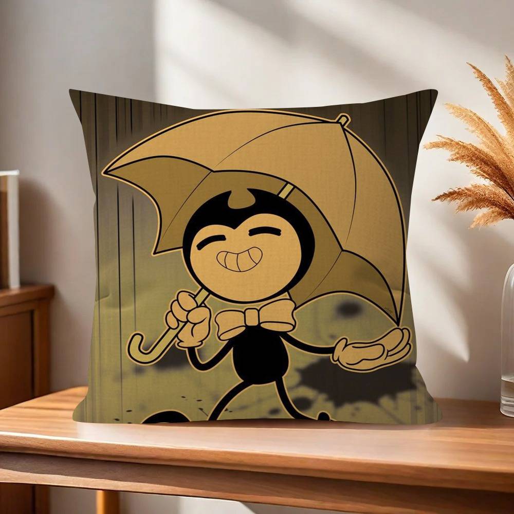 Game B-Bendy and the Ink M-Machine  Pillow Cushion Cover Pillowcase Living Room Sofa Home Decor Customized