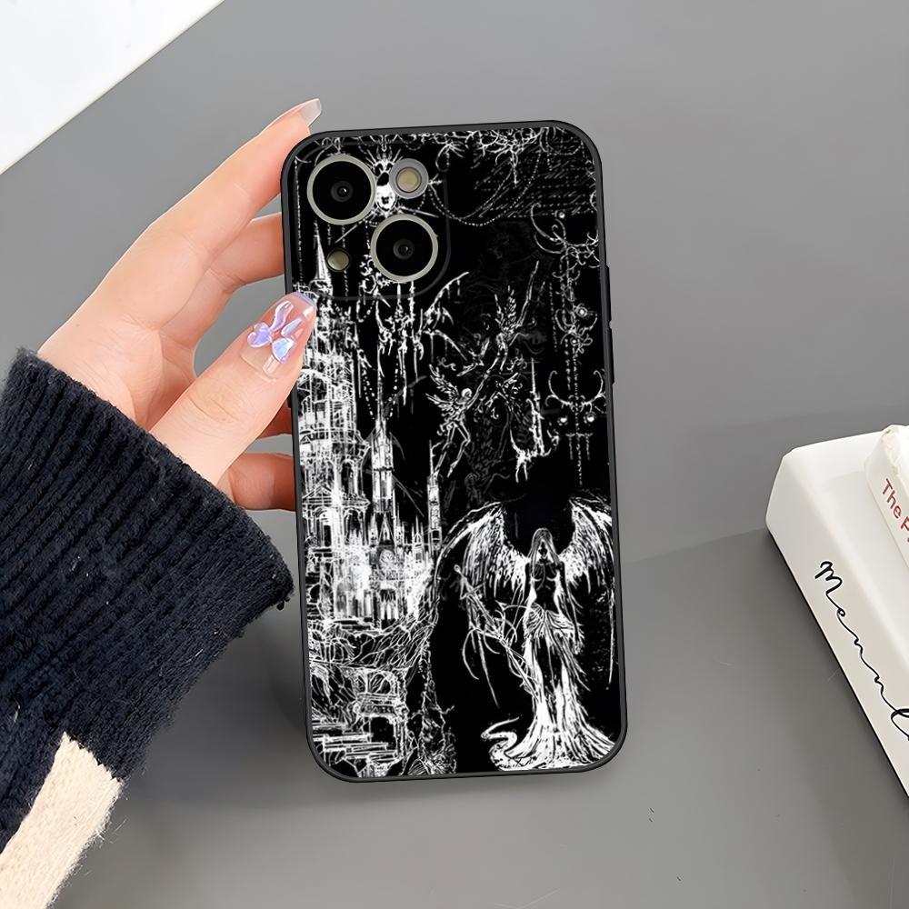 Cool Gothic Sculpture Girl Phone Case For Iphone 16 Plus 15 14 Pro Max 13 Mini 11 12 Xr X Xs 6 7 8 SE Plus Back Cover