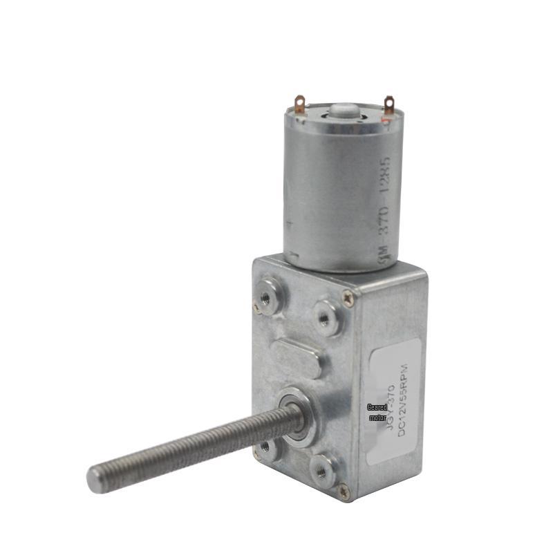 JGY370 High Torque 12V/24V DC Geared Motor with Strong Self-Locking Wheel and M6 Threaded Shaft
