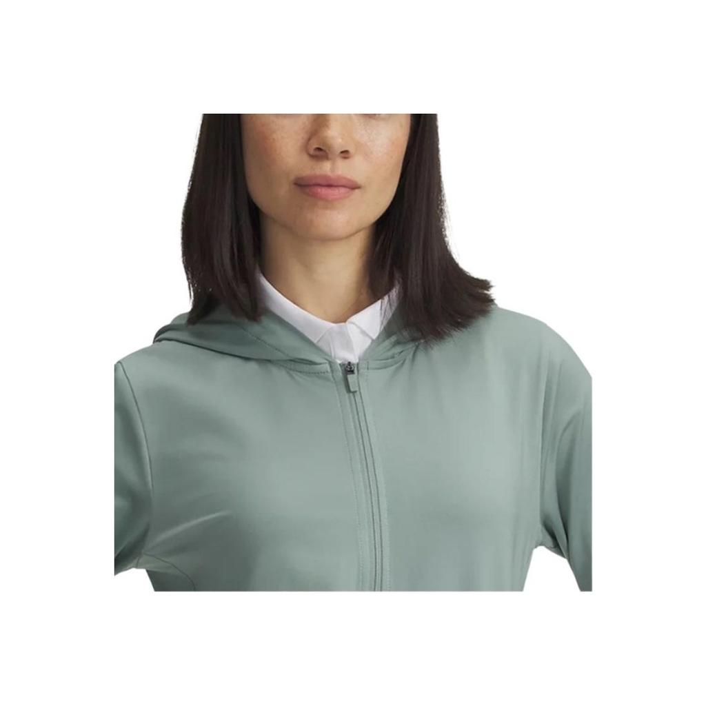 Under Armour Ss25 Drive Simple Comfortable Hooded Slim Fit Long Sleeve Sweatshirt Women Sweatshirt Lime-Green 1389971-348