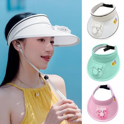 USB Charging Electric Fan Hat Outdoor Sun Protection Hat Wide Brim Sun Hat  for Male and Female