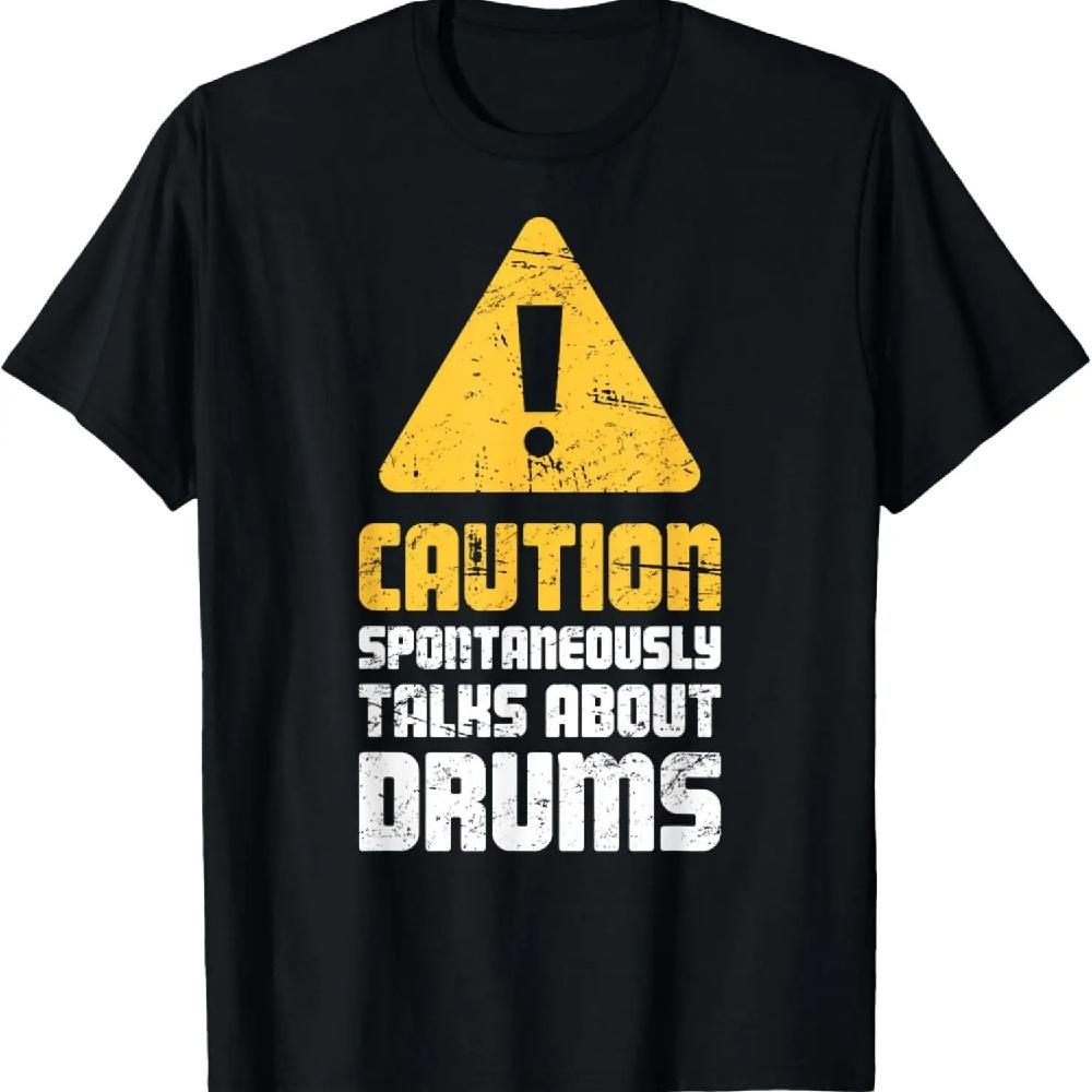 

Caution - Percussion Instructor _ Drum Teacher T-Shirt XXXL чёрный