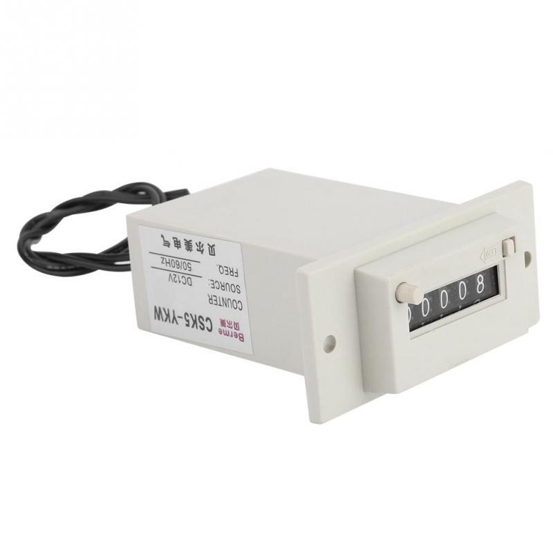 CSK5-YKW 5 Digits 0-99999 Industrial Totalizer Mechanical Electromagnetic Pulse Counter CSK5-YKW 5 Digits 0-99999 Industrial Totalizer Mechanical Electromagnetic Pulse Counter