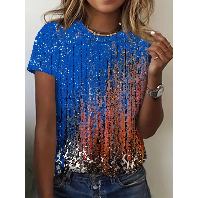2 New Fashion Casual Versatile Women's Short-sleeved Shirts Can Come To the Picture