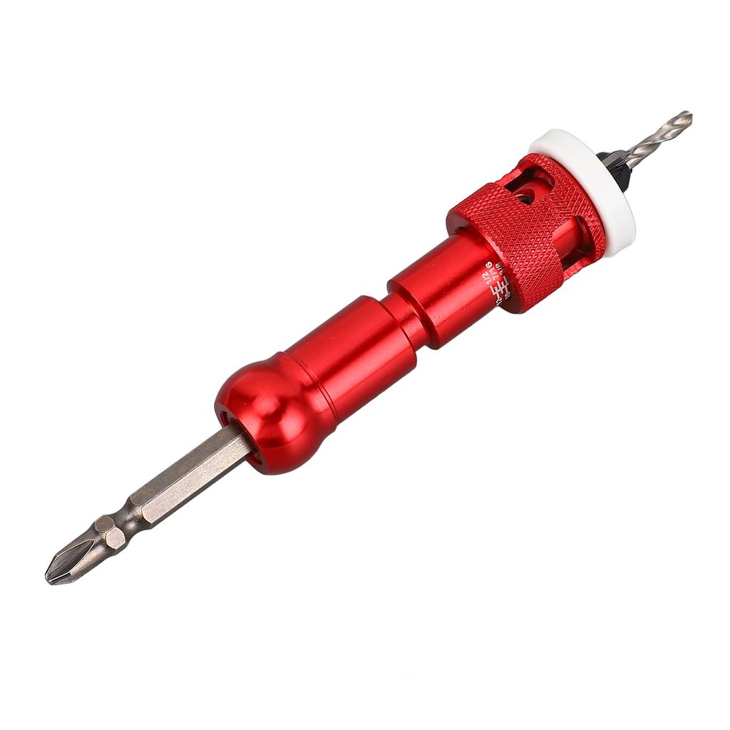 Countersink Drill Bit Set for Wood with Adjustable Depth Stop 82 Degree Carbide Tipped Pilot Screw H