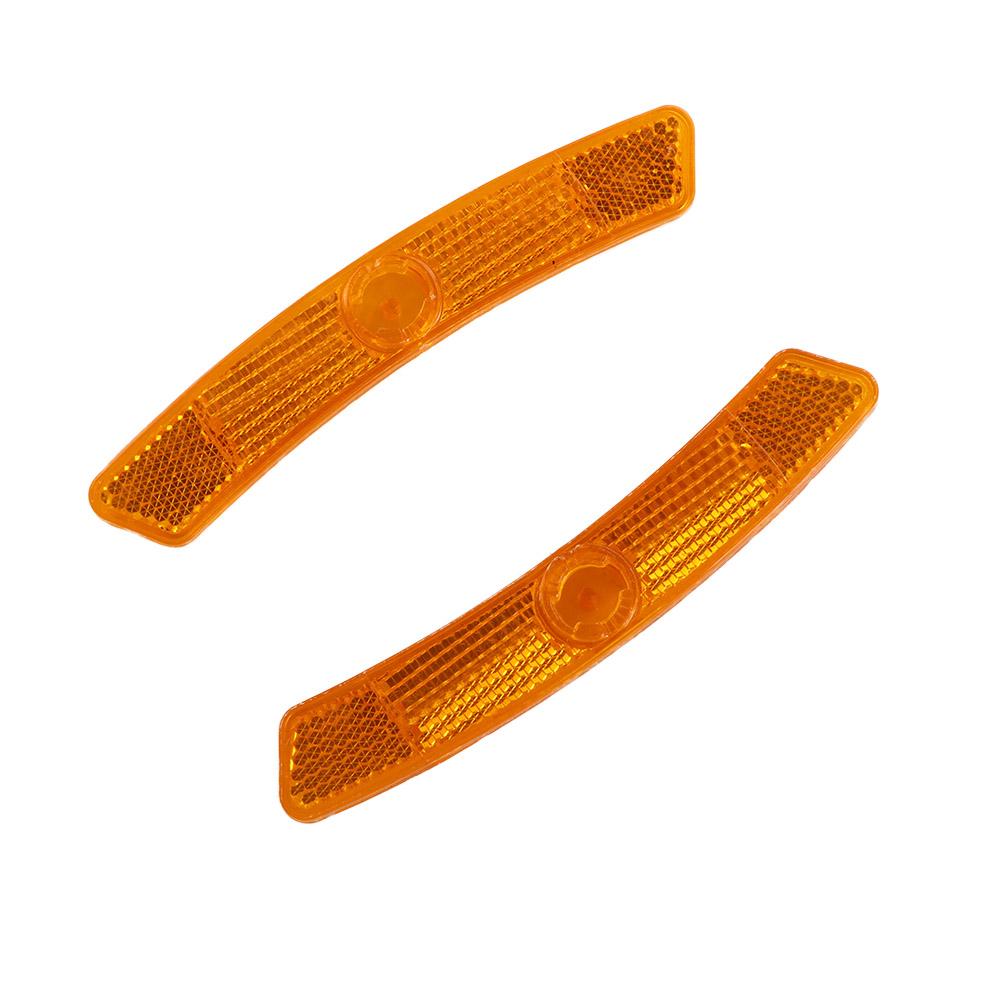 2Pcs Bike Spoke Reflector Mountain Bike Fish-shaped Steel Rim Spoke Reflectors Bicycle Night Reflective Signs