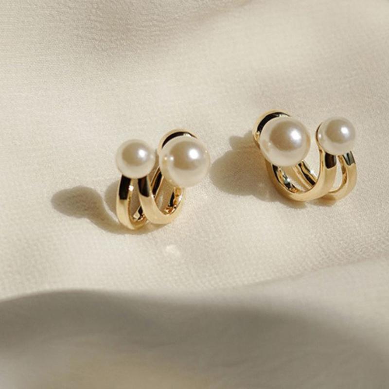 

Французские легкие роскошные серьги-гвоздики с розовым тюльпаном и жемчугом для женщин, изысканные серьги с корейским цирконием, вечерние рождественские украшения, подарок