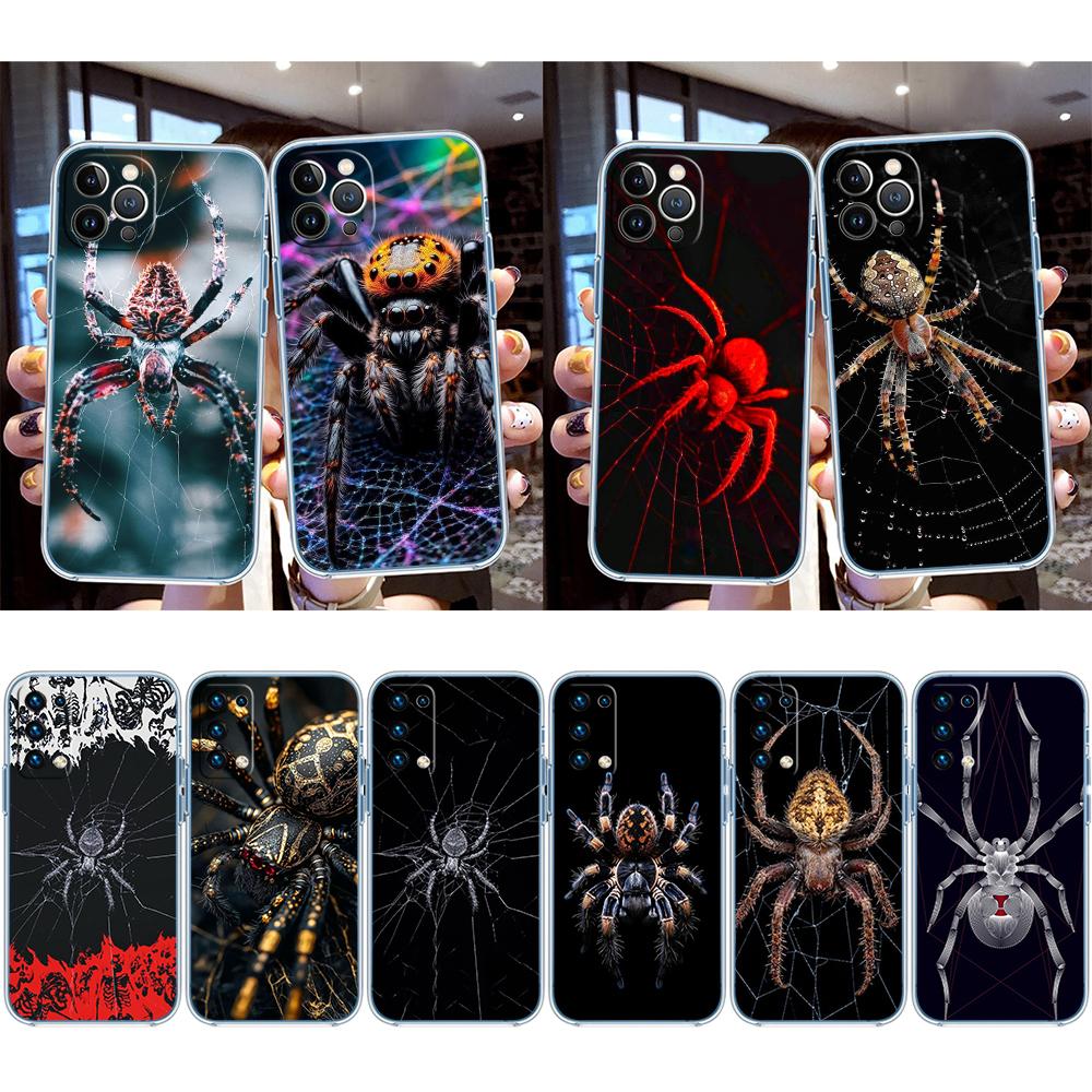 Spider Transparent Phone Case for Motorola Moto G10 G20 G30 G31 G32 G34 G35 G41 G42 G50 G51 G52 G55 G60 G60S G62 G71 G72 G75