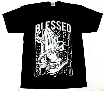 BLESSED T-shirt Only God Can Judge Me Urban Streetwear Tee Men's 100% Cotton New Unisex T-Shirt