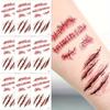 Halloween Fake Scar Temporary Tattoos For Adults,Horror Fake Tattoos For Body Face Masquerade Prank Makeup Cosplay Costume Party