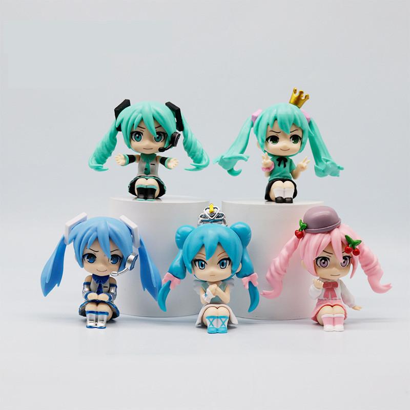 Miku Hatsune Action Figure Anime Doll Collectible Toy Model Kawaii Gift Display