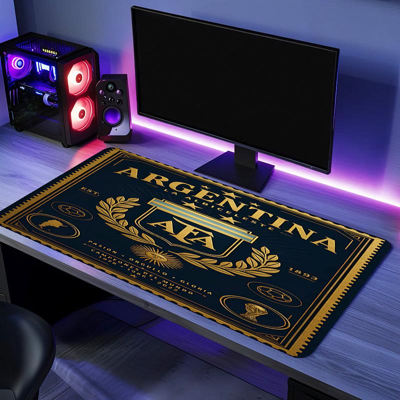 Argentina Football Mouse Pad - Non-Slip Rubber Base, Smooth Surface for Work,Gaming,Office,And Home Use, Desk Mouse Pad
